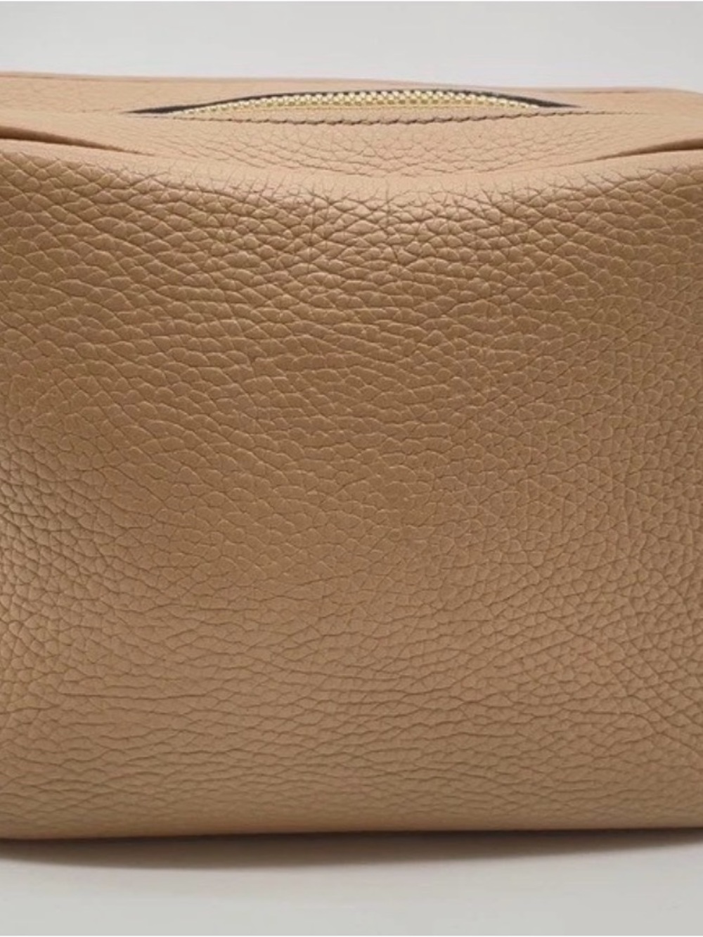 Auth GUCCI Sawhorse Small Disco Bag Pebbled Leather Beige 308364 W/Box/Dust-bag - Picture 4 of 11